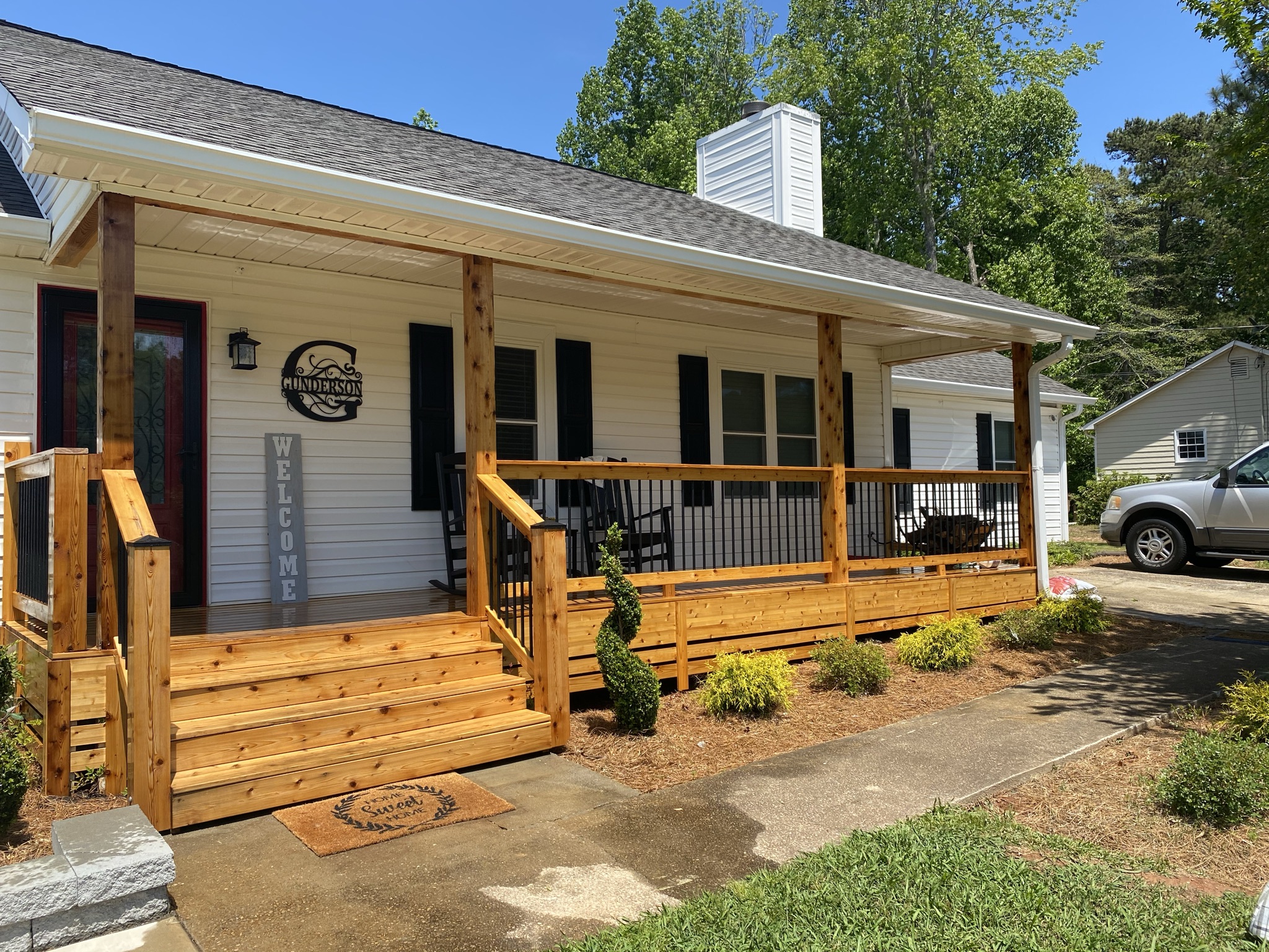 Old Home. New Look. Stockbridge Homeowner Gives a Facelift to Their Front Porch.