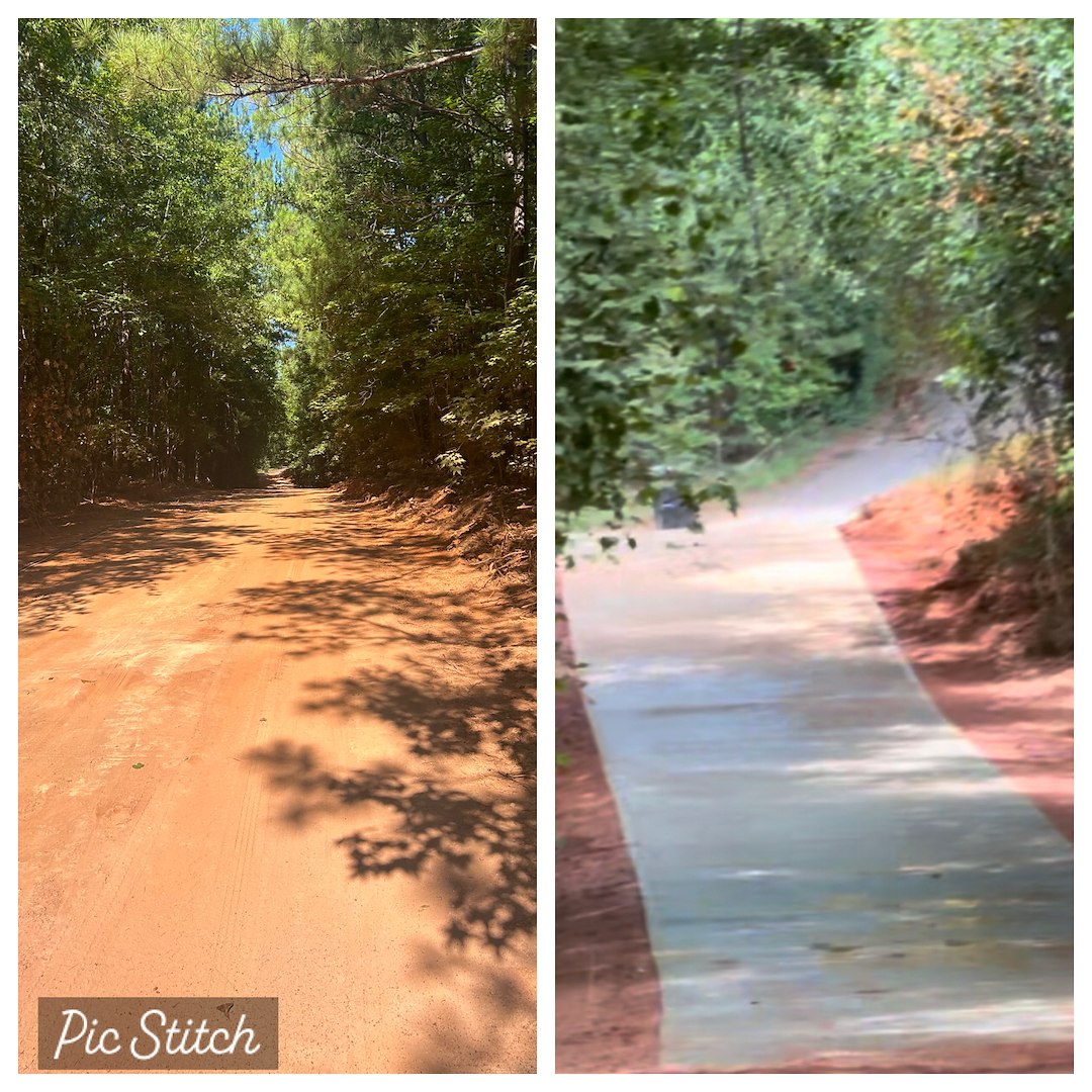 Red Clay Overload on This Driveway Cleaning in Jackson, GA