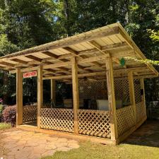 Slowing-Down-the-Decaying-Process-on-this-Out-Door-Wooden-Gazebo-in-McDonough-GA 0