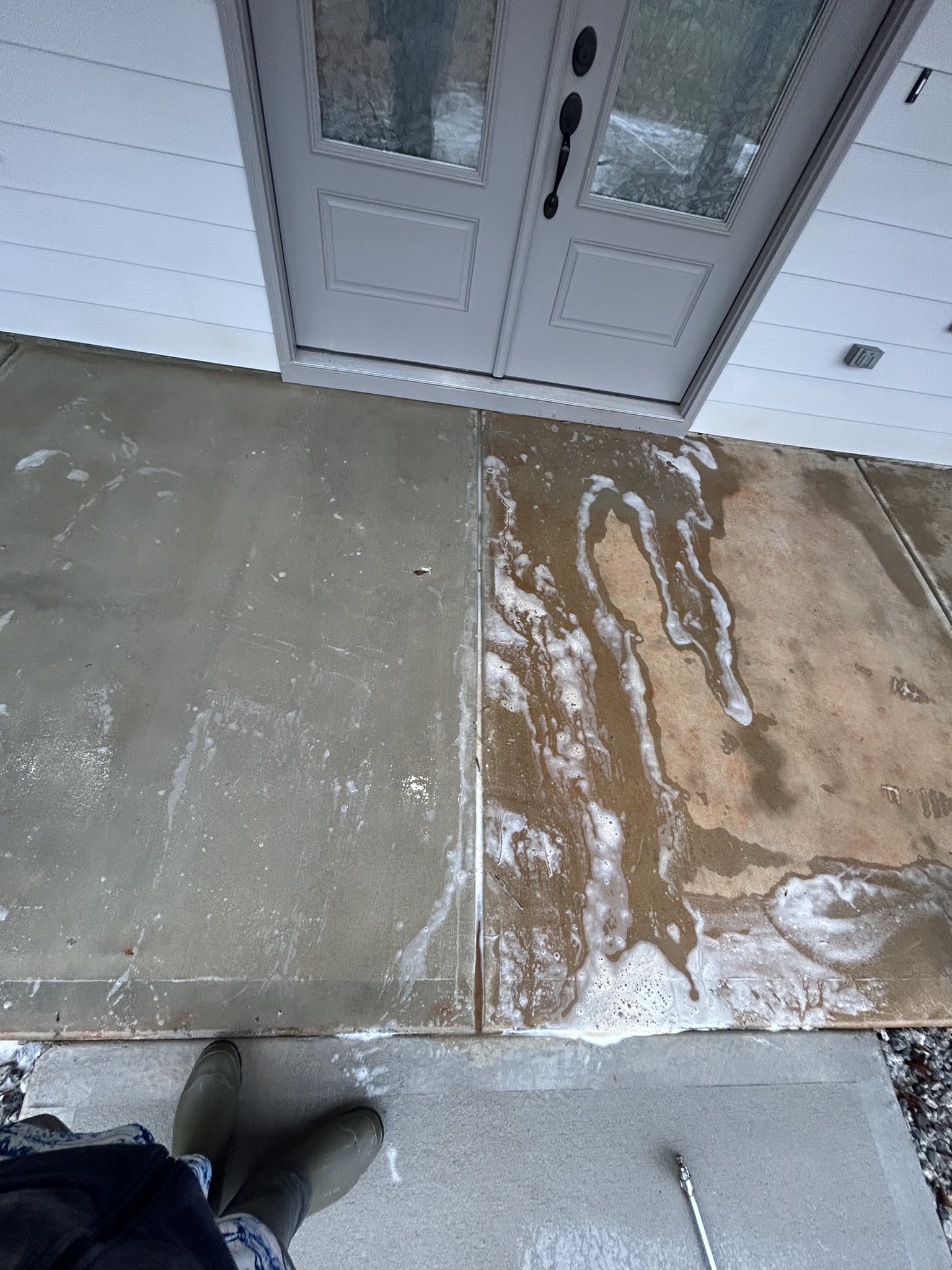 Stubborn Red Clay Stains is No Match for CK1 Pressure Washing