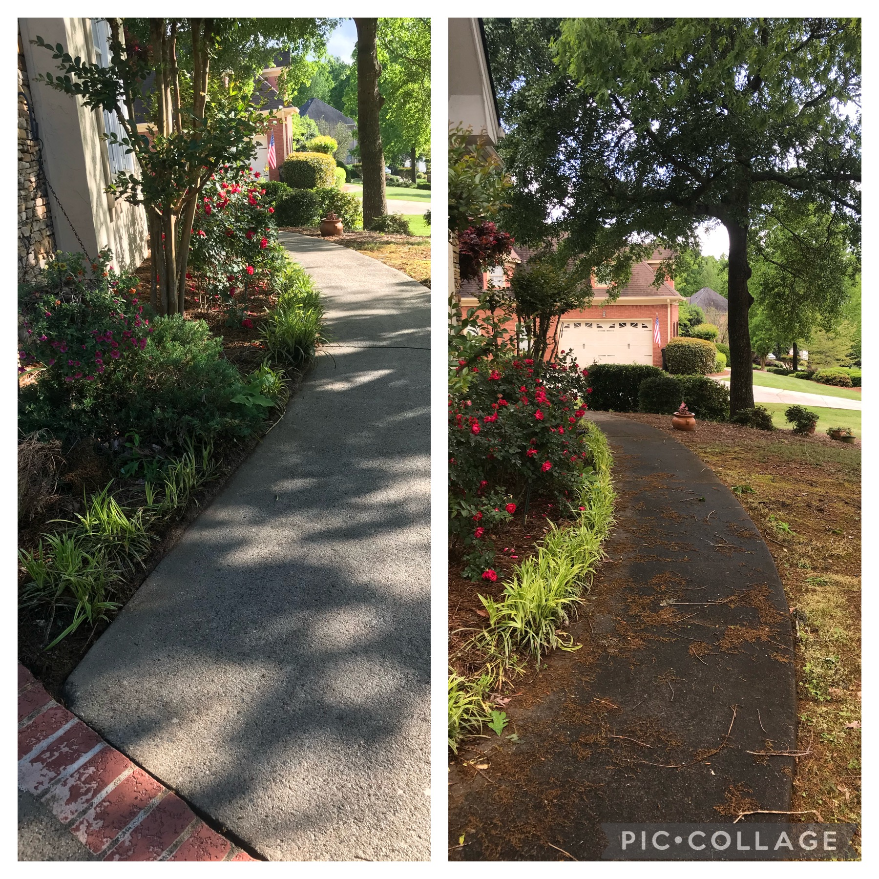 This McDonough, GA Home Owner Prevented a Potential Slip and Fall Accident with a Sidewalk Cleaning